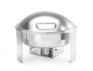 Chafing kulatý, saténový vzhled, HENDI, Profi Line, 6L, 465x420x(H)320mm