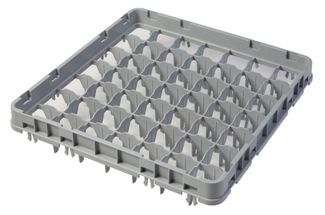 Nástavec koše full drop 500x500 mm šedý, model E1, Cambro, počet přihrádek: 49 (7x7), rozměr přihrádky: 62x62 mm, Světle šedá, 499x499x(H)51mm