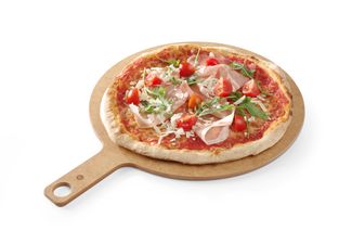 Tabla de pizzas con asa, HENDI, ⌀356x(H)6mm
