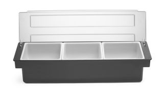 Zásobník na nápoje - 3 náplně, BarUp, Černá, 480x150x(H)100mm