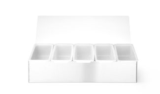 Prieskonių laikiklis, BarUp, 5 konteineris, 375x140x(H)90mm
