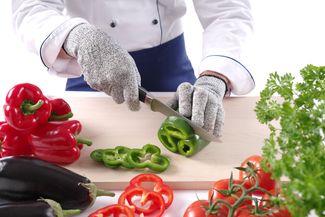 Cut resistant gloves, certified – set of 2 pcs., HENDI, 2 pcs., (L)260mm 1