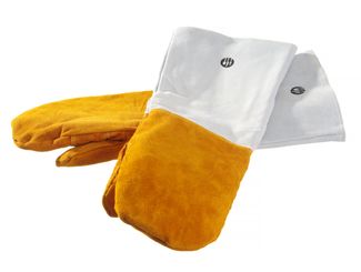 Heat resistant leather barbecue mitts - 2 pcs, HENDI, 2 pcs., (L)460mm 2