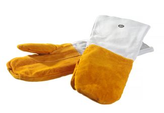 Heat resistant leather barbecue mitts - 2 pcs, HENDI, 2 pcs., (L)460mm 2