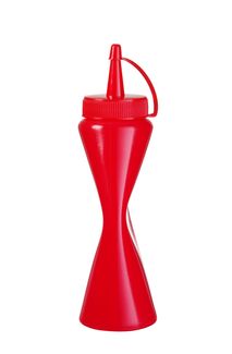 Dyspenser do zimnych sosów, HENDI, 0,2L, czerwony, ⌀50x(H)185mm 1