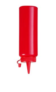 Dyspenser do zimnych sosów, HENDI, 0,2L, czerwony, ⌀50x(H)185mm 1