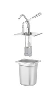 Lid with dispenser for GN containers, HENDI, GN 1/6, Silver, 276x165mm 3