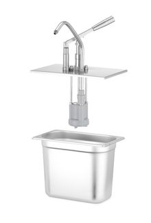 Lid with dispenser for GN containers, HENDI, GN 1/4, Silver, 321x165mm 3