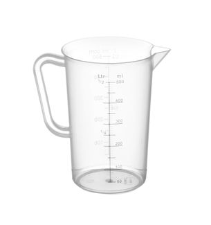 Polipropileno ąsotis su matavimo skale, HENDI, 0,5L, ⌀90x(H)140mm