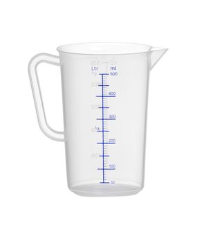 Polüpropüleenist kann mõõteskaalaga, HENDI, Kitchen Line, 0,5L, ⌀90x(H)140mm