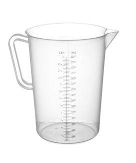 Polipropileno ąsotis su matavimo skale, HENDI, 3L, ⌀160x(H)240mm