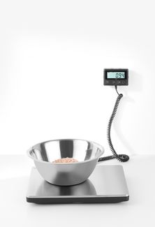 Digital scale up to 200 kg, HENDI, 298x248x(H)37mm 1