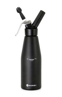 Syfon do bitej śmietany, HENDI, Kitchen Line, 0,95L, czarny, ⌀95x(H)320mm