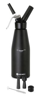 Syfon do bitej śmietany, HENDI, Kitchen Line, 0,95L, czarny, ⌀95x(H)320mm
