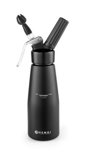 Syfon do bitej śmietany, HENDI, Kitchen Line, 0,5L, czarny, ⌀80x(H)260mm