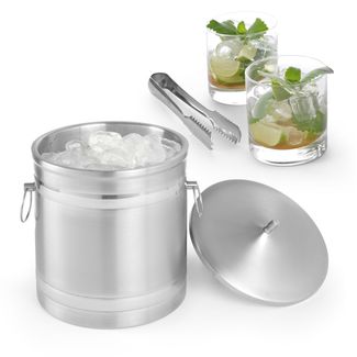 Cubitera de doble pared, BarUp, 5L, Plateado, ⌀200x(H)230mm 1