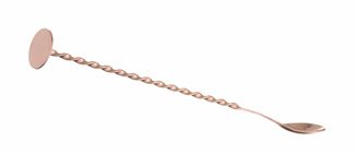 Bar spoon with muddler, BarUp, Copper, 280x35mm 3