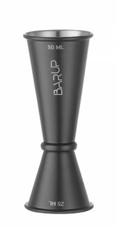 Jigger 25/50 ml, BarUp, Black, ⌀44x(H)110mm