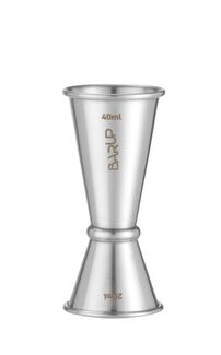 Jigger 20/40 ml, BarUp, 0,04L, Argento, ⌀42x(H)100mm, Rotondo