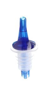 Free-flow pourer, BarUp, Blue, Blue, 4 pcs