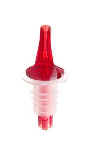 Free-flow pourer, BarUp, Red, Red, 4 pcs