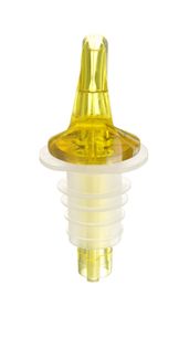 Free-flow pourer, BarUp, Yellow, Yellow, 4 pcs