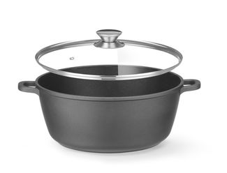 Casserole with non-stick coating, HENDI, 7,5L, Black, 387x310x(H)130mm, Round 1