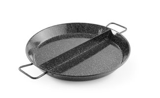 Enamelled paella pan with compartments, HENDI, 2 compartments, ⌀430x(H)47mm 1
