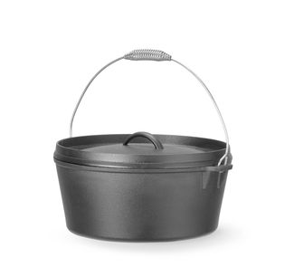 Cast iron pot, HENDI, 7,2L, Black, ⌀310x(H)130mm, Round 3
