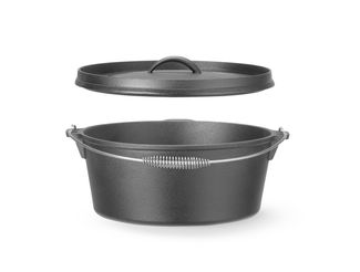 Cast iron pot, HENDI, 7,2L, Black, ⌀310x(H)130mm, Round 4