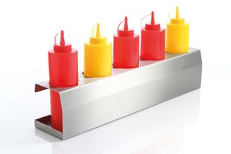 Saucenflaschen-Halter, HENDI, Hellgrau, 530x110x(H)118mm