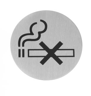 Door signs, HENDI, no smoking, ⌀75mm 1