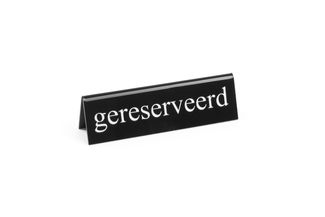 Table sign reserved, HENDI, gereserveerd, 130x30x(H)38mm