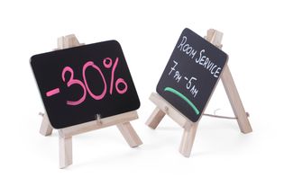 Tabletop blackboard - 2 pcs, HENDI, 2 pcs., 148x130x(H)120mm 3