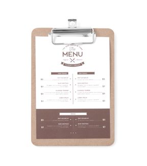 Menu clipboard, HENDI, 125x180mm