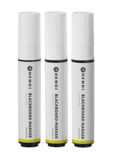 Blackboard markers 15 mm, HENDI, 3 white markers 1