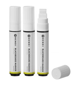 Blackboard markers 15 mm, HENDI, 3 white markers 1