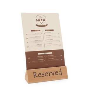 Tabliczka informacyjna „Rezerwacja”, HENDI, "reserved", 152x44x(H)44mm 1