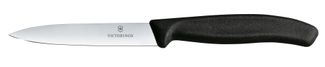 Nóż do jarzyn gładki, Victorinox, czarny, (L)212mm