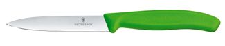 Nóż do jarzyn gładki, Victorinox, zielony, (L)212mm