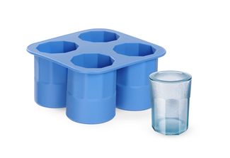 Ice shot glass mould, BarUp, Blue, 122x122x(H)60mm 3