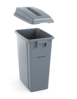 Lid with opening for 60 l rectangular container, HENDI, rectangular opening, Light grey, 660x470x(H)30mm 2