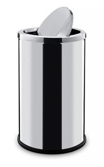 Šiukšliadėžė su persisveriančiu dangčiu, HENDI, 18L, ⌀240x(H)500mm