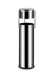 Šiukšliadėžė su pelenine, HENDI, 15L, ⌀200x(H)760mm