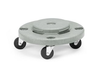 Trolley for round waste bin, AmerBox, fits 691403, ⌀400x(H)165mm 1