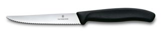 Nóż do steków i pizzy, Victorinox, czarny, (L)222mm