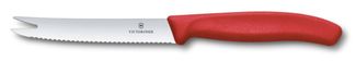 Nóż do sera i kiełbasy, Victorinox, czerwony, (L)219mm
