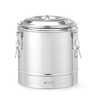 Termoska na prepravu potravín, HENDI, Kitchen Line, 11L, Strieborná, ⌀300x(H)345mm 1