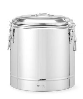 Insulated portable container, HENDI, Kitchen Line, 31L, Silver, ⌀400x(H)445mm 1