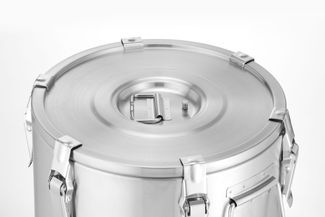 Insulated portable container – with a tap, HENDI, Profi Line, 20L, Silver, ⌀330x(H)360mm 3